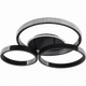 Светильник потолочный светодиодный LUMINARIA AKRILIKA ROUND 100W 4R BLACK 3000-6500К 9500Лм 800х690х115мм - изображение 2