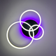 Управляемая светодиодная люстра GENNY ROUND RGB 80W 4R черная Luminaria BLACK 8000Lm с пультом и приложением 605х420х170мм - изображение 4
