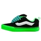 Кеды женские Knu-Skool black with green зеленый 36 - изображение 2