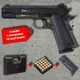 Стартовий пістолет Kuzey 911 black/khaki (Colt 1911) + патрони 25шт + кейс + 1 магазин - изображение 1
