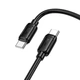 Кабель HOCO Type-C to Type-C Surpass charging data cable X115 |1m, 60W/3A| black - изображение 2