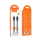 Кабель HOCO Type-C to Type-C Surpass charging data cable X115 |1m, 60W/3A| black - изображение 3