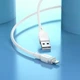 Кабель Hoco Lightning Energy silicone charging data cable X109 |1m, 2.4A| white - зображення 4