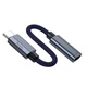 Перехідник HOCO Type-C male to iP female charging and data adapter cable UA29A |3A, 0,15m| black - изображение 4