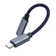 Перехідник HOCO Type-C male to iP female charging and data adapter cable UA29A |3A, 0,15m| black - изображение 5