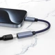 Перехідник HOCO Type-C male to iP female charging and data adapter cable UA29A |3A, 0,15m| black - изображение 7