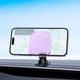 Утримувач HOCO Crystal ring magnetic car holder H43 (center console) white - изображение 6