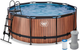 Басейн каркасний Exit Wood Pool з фільтрувальною помпою 360 × 122 см Коричневий (8720088261965) - зображення 2