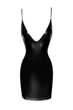 Платье с открытой спиной и глубоким декольте виниловое черное Noir Handmade модель F252 размер L - изображение 4