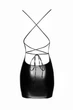 Платье с открытой спиной и глубоким декольте виниловое черное Noir Handmade модель F252 размер L - изображение 5