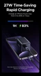 Зарядний пристрій Ugreen X524 UGREEN 45W GaN Charger PD3.0 Fast Charger PPS QC3.0 Quick Charge Samsung iPhone iPad Tablet Black (65051) - зображення 8