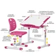 Комплект Evo-kids (стіл+стілець) Evo-05 Ergo Pink (арт. Evo-05 Ergo PN) - изображение 2