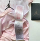 Песочник бело-розовый переливчатый с капишоном на девочку Jordan 56/62 на 0-3 месяцев - изображение 4