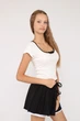 Футболка с коротким рукавом женская XS цвет белый YUKI ЦБ-00280986 - изображение 3