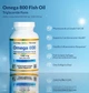 Омега 800 риб'ячий жир 80% ЕПК/ДГК у формі тригліцеридів California Gold Nutrition 1000 мг, 30 капсул (898220012510 ) - зображення 4