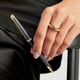 Ручка шариковая Waterman HEMISPHERE Metallic Lava Black GT BP Золотистый 22 090 - изображение 5