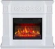Камінокомплект ArtiFlame Toscana з 3D ефектом полум'я, обігрівом та звуком горіння вогню Білий - зображення 1
