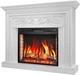Каминокомплект ArtiFlame Monferrato с 3D эффектом пламени, обогревом и звуком горения огня Белый - изображение 3