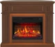 Каминокомплект универсальный 2 в 1 ArtiFlame Linz с 3D эффектом пламени, LED-подсветкой, обогревом и звуком горения огня Коричневый - изображение 1