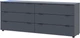 Комод Doros Рон 9 160х38х62 см 6 шухляд Графіт (41516176) - зображення 1