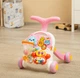 Ходунки-каталка, игровой развивающий столик 2 в 1 Caretero Spark Pink, ходунки для детей, каталка для малышей, развивающая игрушка, складные ходунки, столик для игр, музыкальные ходунки, легкие ходунки - изображение 4