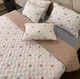 Покрывало стеганое двустороннее Евро 220×240 см с подушками 40×60 см Молочный (Д-mur-cap25-004) - изображение 5