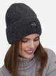 Шапка Malisa Хилтон 15-1564-BR-264 One Size Темно-серая - изображение 3