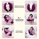 Подушка для беременных и кормления MirSon №8301 Velvet Line 28-0002 Excalibur Велюр 30х170х20 см (2200006200260) - изображение 5