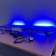 Плоская мигалка с СГП 150W LED 121 см синяя 4 стороны для крыши авто, 12V - изображение 1