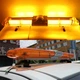 Мигалка с СГП 200W LED 105 см желтый 4 стороны для крыши авто, 12V - изображение 2