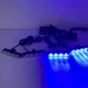 Стробоскоп в решётку радиатора, красный/синий, 4×12 LED, 30Вт, 12/24В, влагозащищённый - изображение 2