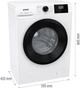 Пральна машина автоматична Gorenje W3NGPI72SBS/UA - зображення 4