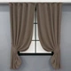 Комплект коротких штор VR-Textil Мікровелюр Petek YL № 1802ш Коричневий 130х170 см 2 шт (35-0384) - зображення 1