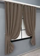 Комплект коротких штор VR-Textil Мікровелюр Petek YL № 1802ш Коричневий 130х170 см 2 шт (35-0384) - зображення 2
