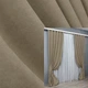 Комплект готовых штор VR-Textil Микровелюр Petek YL № 1804ш Капучино 150х295 см 2 шт (33-0778) - изображение 1