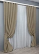 Комплект готовых штор VR-Textil Микровелюр Petek YL № 1804ш Капучино 150х295 см 2 шт (33-0778) - изображение 3