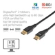 Кабель Club 3D Displayport v2.1 [VESA Certified] 8K@60Hz, 4K@240Hz 80Gbps 2м чорний (CAC-1094) - зображення 6