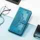 Чехол Vintage для Samsung Galaxy A06 / A065 книжка кожа PU с визитницей голубой - изображение 5