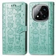 Чохол Embossed Cat and Dog для Xiaomi Redmi Note 14 Pro 4G книжка шкіра PU з візитницею м'ятний - зображення 4