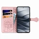 Чохол Embossed Cat and Dog для Xiaomi Redmi Note 14 4G EU Version книга шкіра PU з візитницею рожеве золото - зображення 2