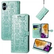 Чехол Embossed Cat and Dog для Samsung Galaxy A06 / A065 книжка кожа PU с визитницей мятный - изображение 1