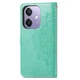 Чехол Vintage для OPPO A3X / CPH2641 книжка кожа PU с визитницей бирюзовый - изображение 3