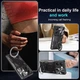Чехол Magnetic Shield для Motorola Moto G06 / Moto G06 Power бампер противоударный с подставкой кольцом Black - изображение 6