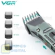 Машинка для стрижки VGR V-696, аккумуляторная с LED-дисплеем, 4 насадки, турборежим - изображение 4