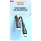 Дата кабель USB-C to USB-C 1.0m 60W Rock XO (NBQ231B_White) - зображення 2