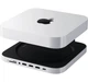 Док-станція Satechi Mac Mini M4 Stand & Hub with SSD Enclosure Silver (ST-GNMMES) - зображення 1