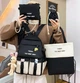 Школьный рюкзак набор для девочки 5 в 1 AWAY портфель женский шопер + значки и брелок - изображение 3