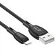Дата кабель Borofone BX86 Advantage USB to Lightning (1m) (Black) (232698) - изображение 2