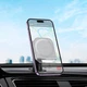 Держатель HOCO Crystal ring magnetic car holder H43 (center console) Grey - изображение 3