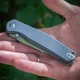 Складной нож Ganzo G6804-GY — сталь 8Cr14Mov, серая рукоять - изображение 2